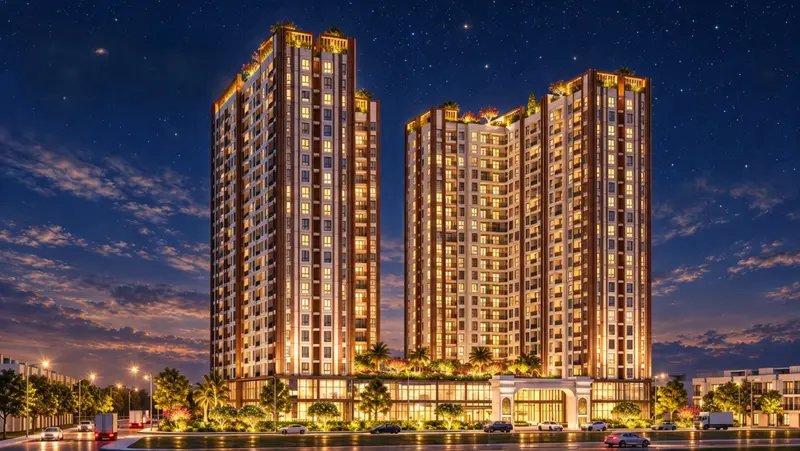 Nhà ở xã hội Trương Hán Siêu về đêm
